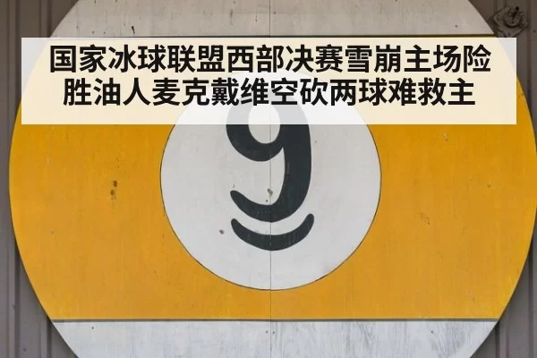 国家冰球联盟西部决赛雪崩主场险胜油人麦克戴维空砍两球难救主